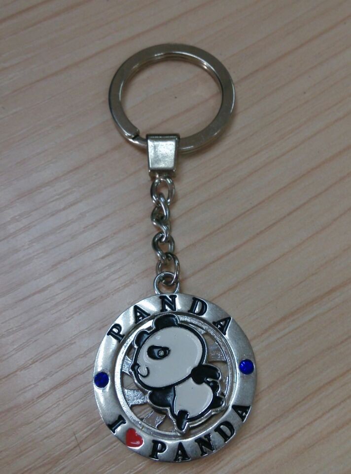 熊貓五金鑰匙扣！